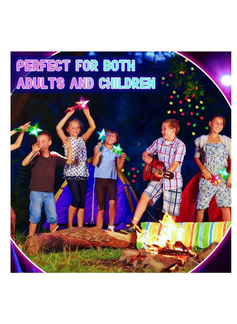 LED Star Hand Clapper, 20 Pcs 10.6 Inch Light up Shape Clappers Noise Makers, Suitable for Sporting Events, Birthday, Carnival, Concerts, Game, Graduation(Random Color)