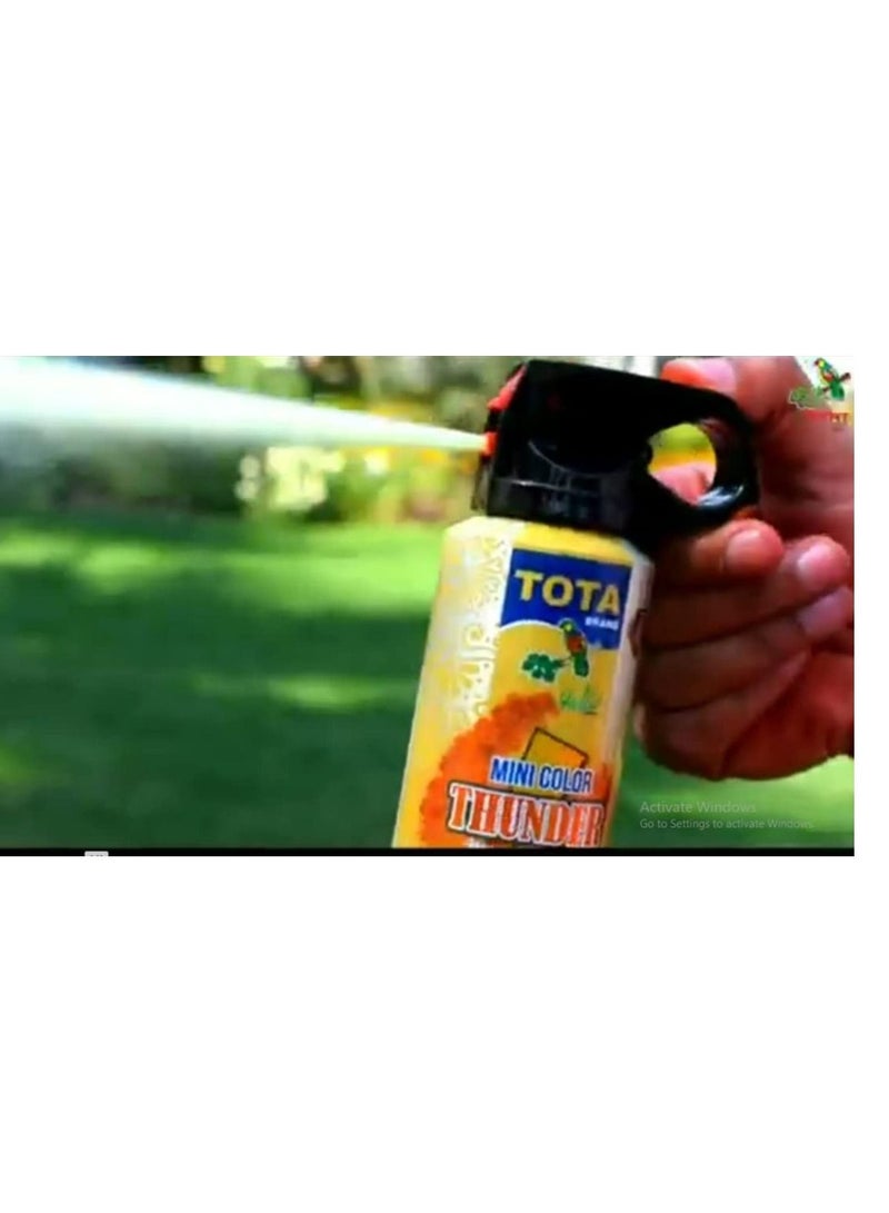 Tota mini thunder pressurized Gulal spray pack of 4