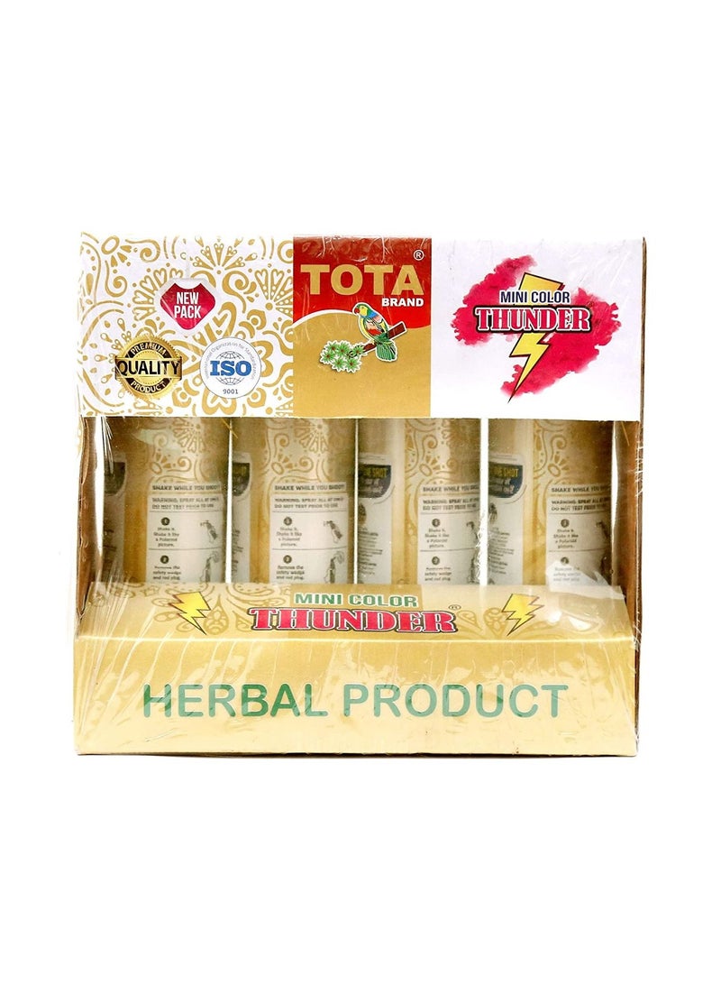 Tota mini thunder pressurized Gulal spray pack of 4