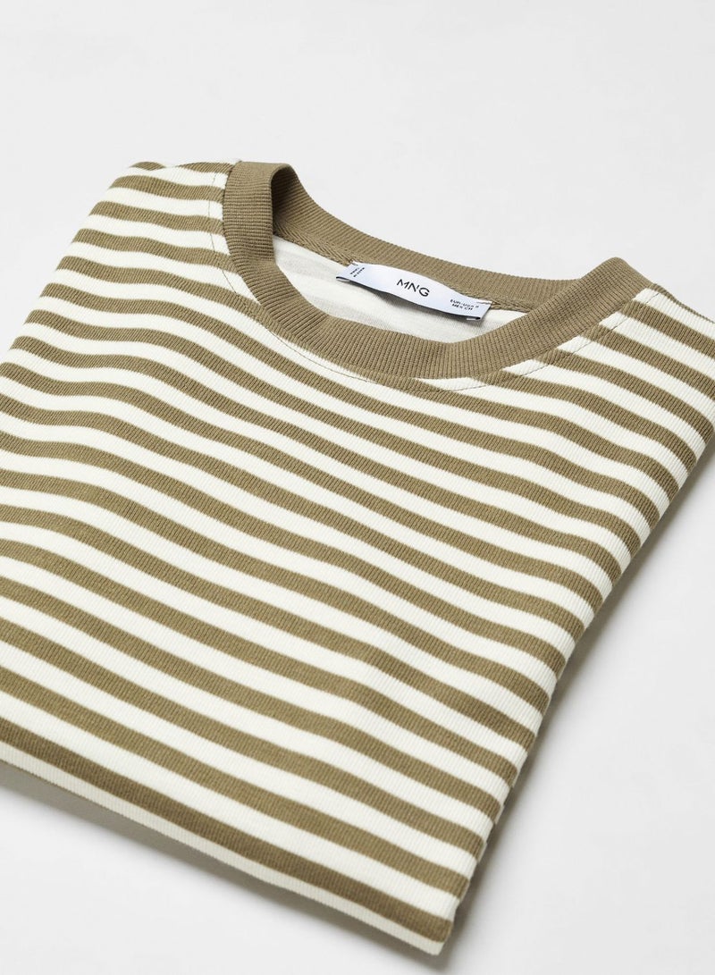 Crew Neck Striped T-Shirt