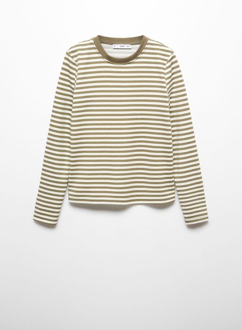 Crew Neck Striped T-Shirt