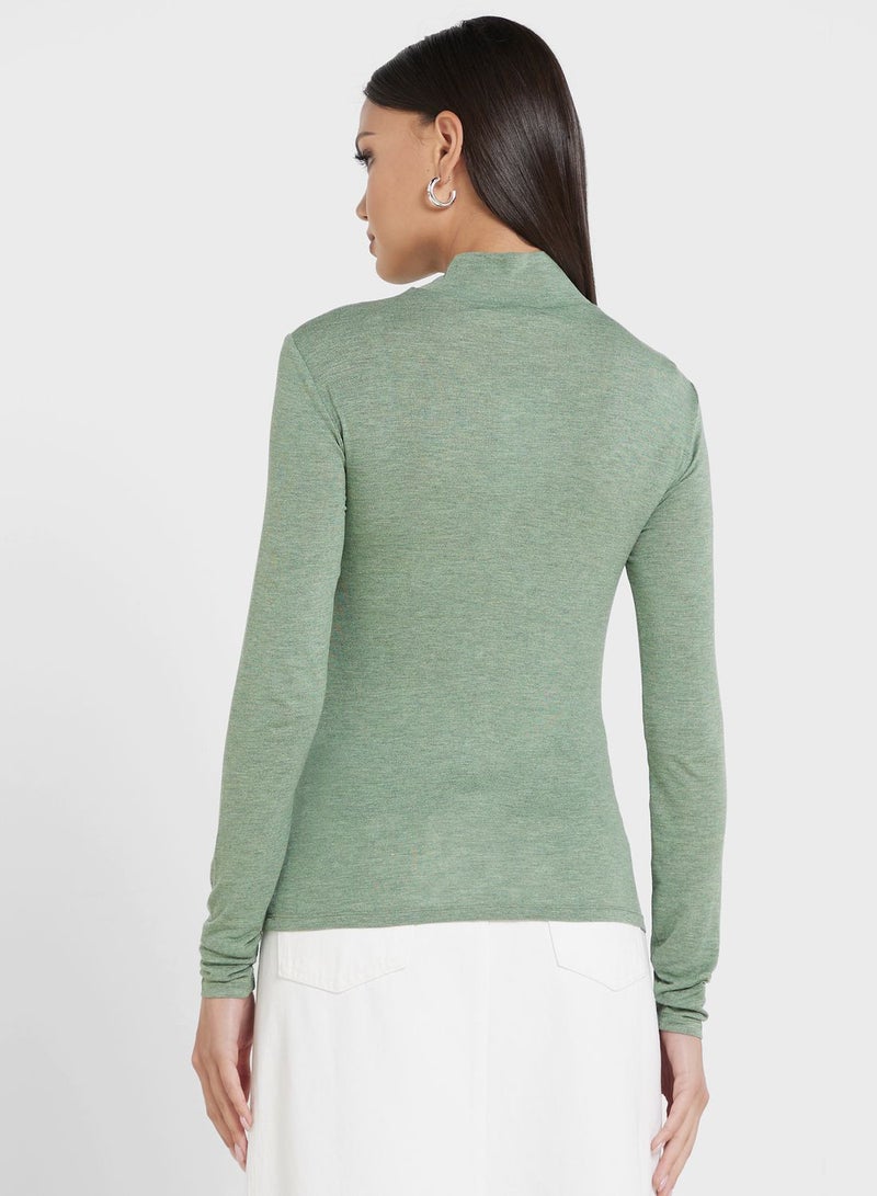 High Neck T-Shirt