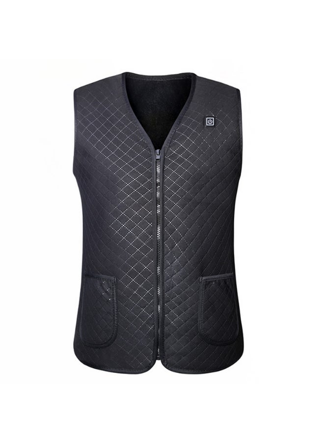 USB Charge Heated Vest Black