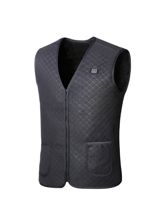 USB Charge Heated Vest Black