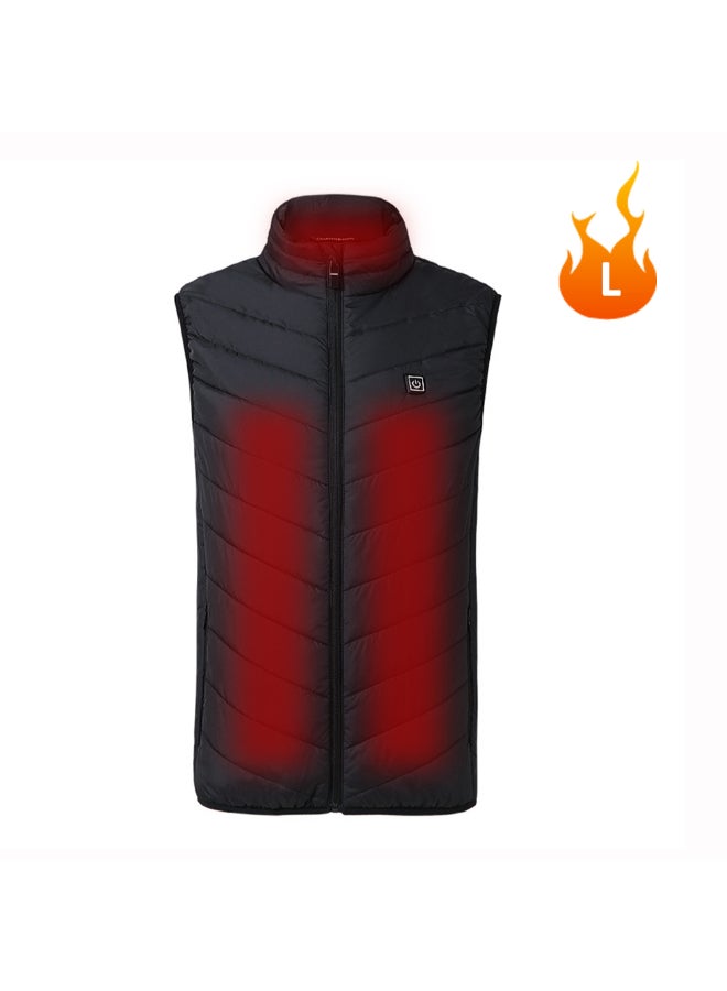 USB Powered Heating Heated Vest Black