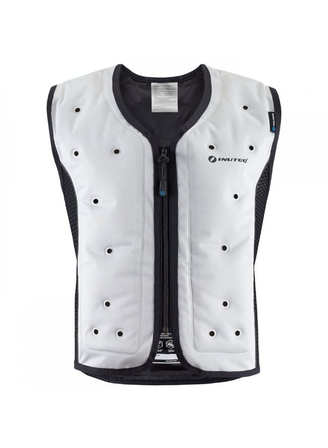 Inuteq Dry - Bodycool Smart Evaporative Cooling Vest, Silver Hi Vis Medium Silver