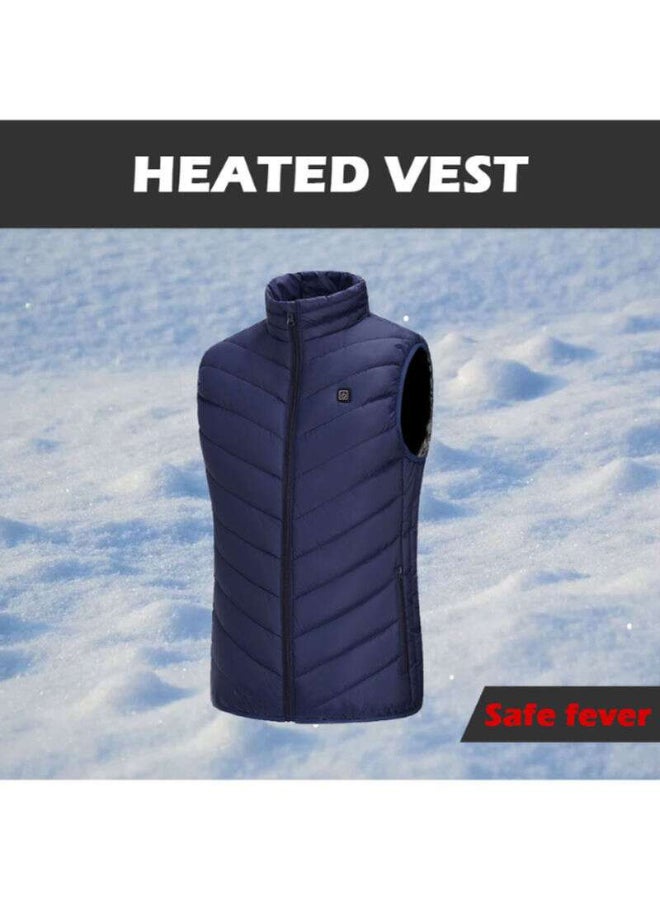 Usb Powered Warmer Thermal Heating Vest Blue