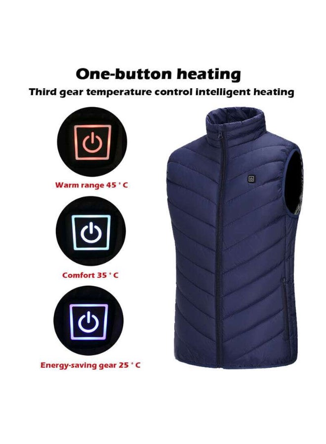Usb Powered Warmer Thermal Heating Vest Blue