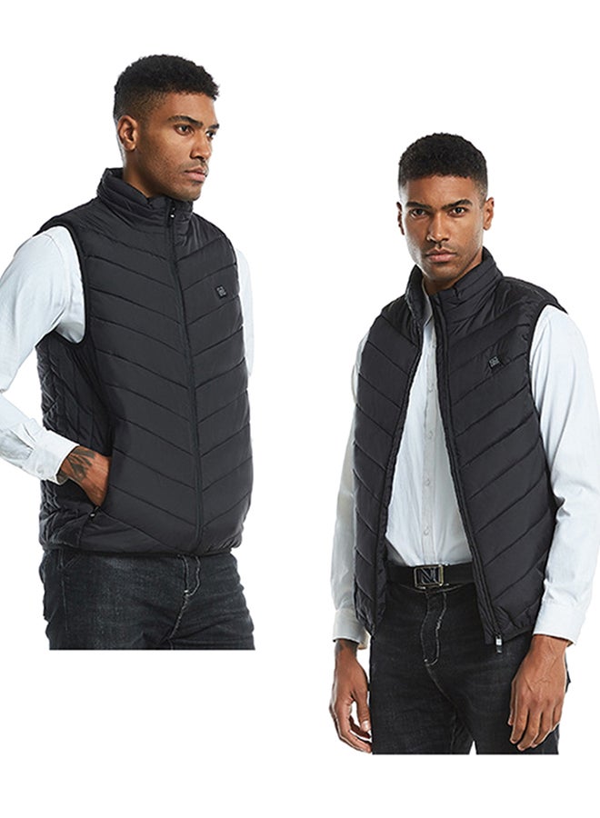 USB Powered Heated Thermal Waistcoat Black