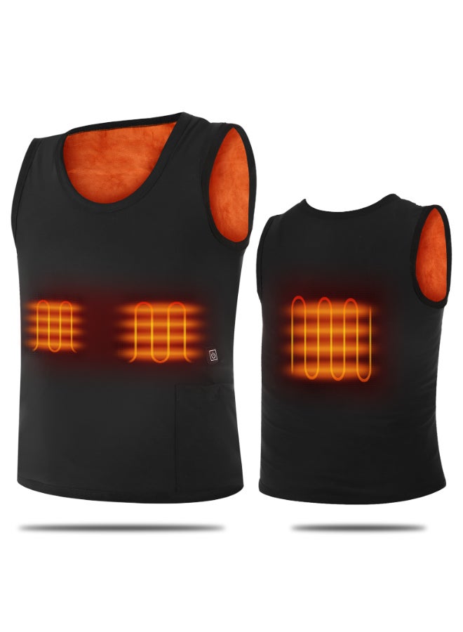 Electric Warm Heating Vest Black