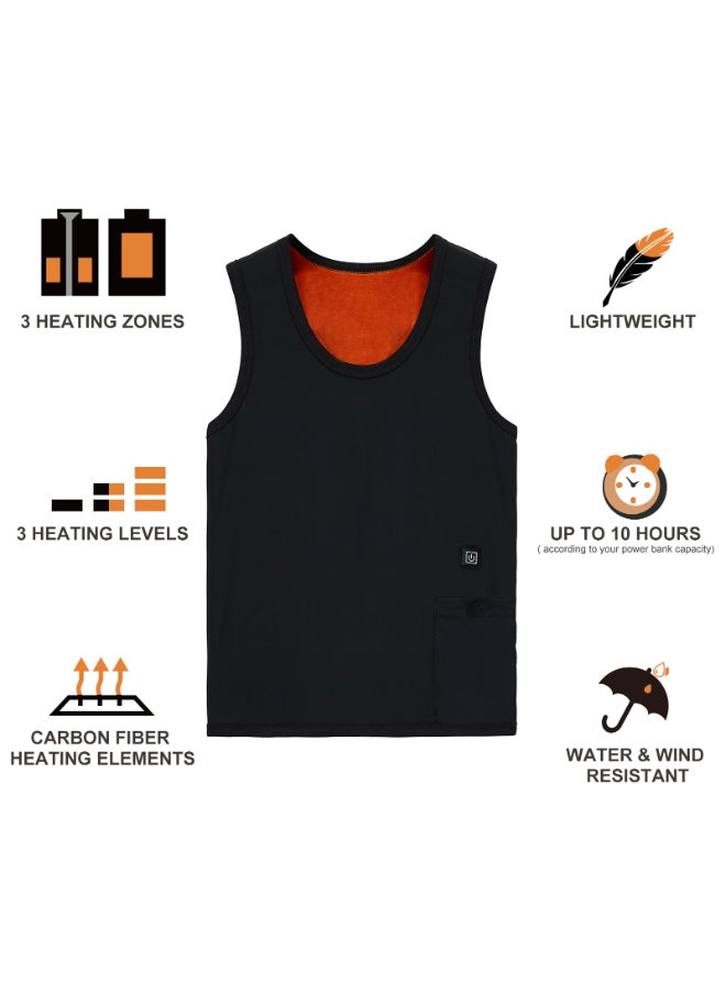 Electric Warm Heating Vest Black