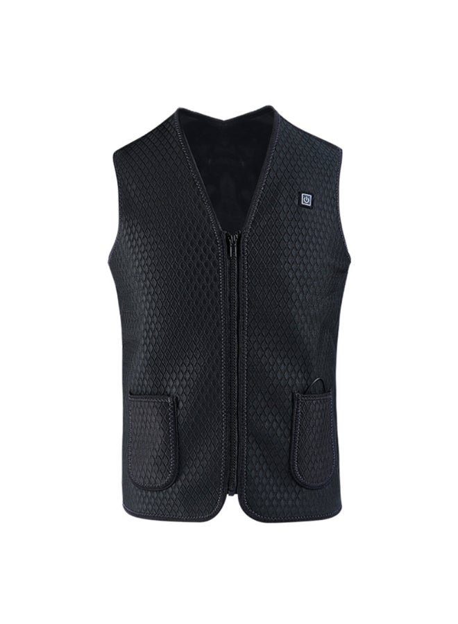 USB Charge Outdoor Heating Vest Black