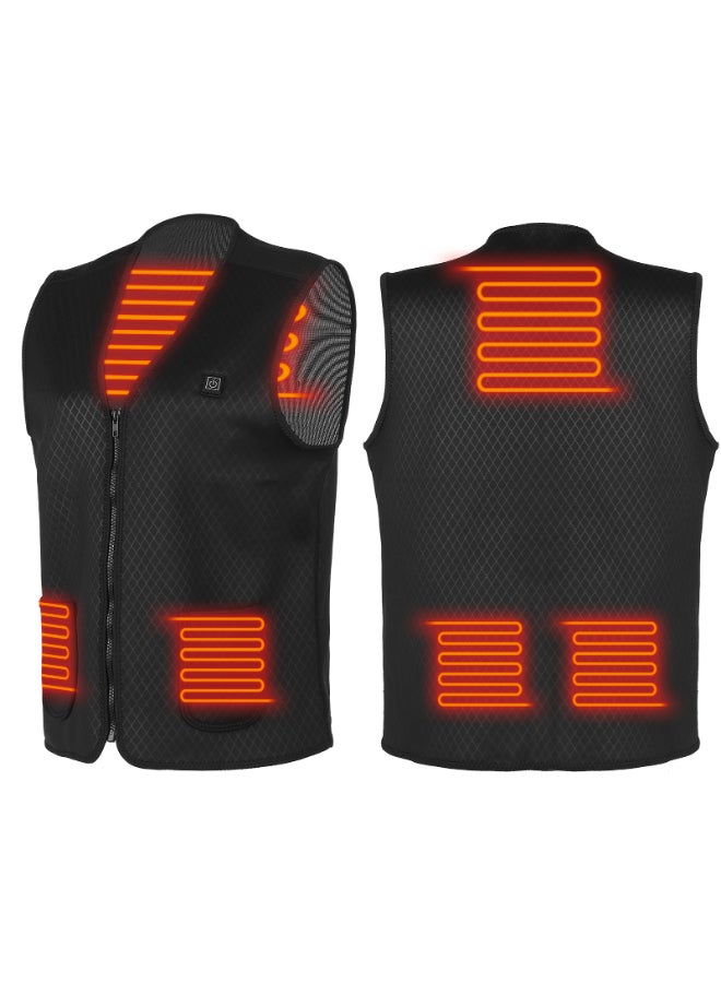 USB Electric Heating Vest Black