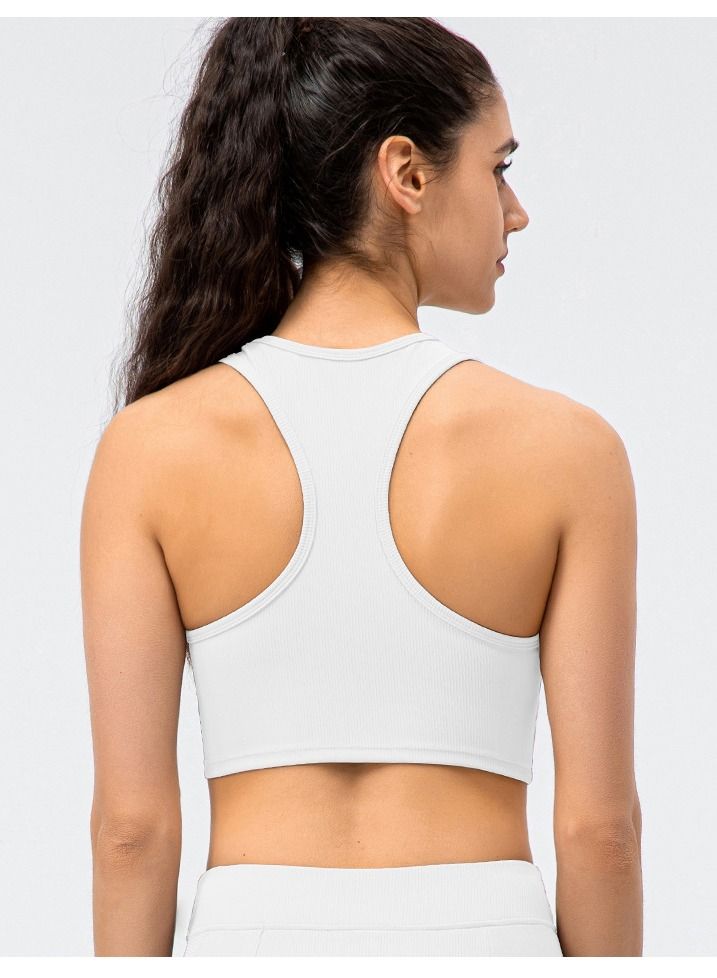 New  nylon shock gathering running bra yoga vest