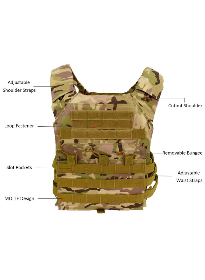 Adjustable Training Photographing Hiking Vest Multicolour