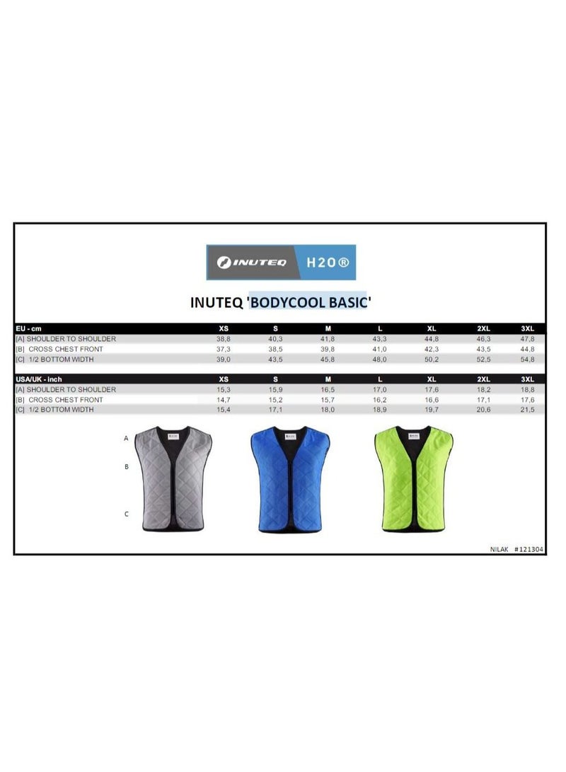 Inuteq H2O, Basic evaporative silver cooling vest