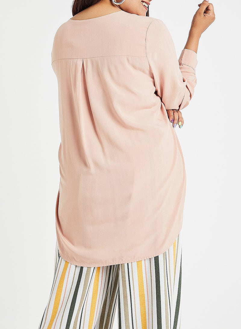 Solid Blouse Light Pink