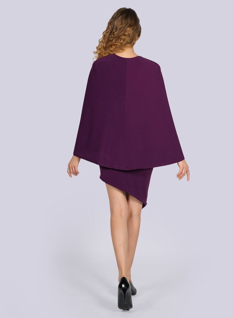 Orchid Flared Split Sleeve Cape