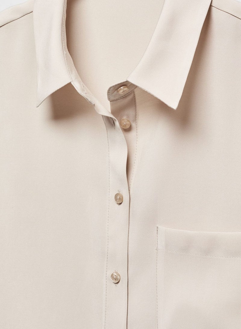 Pocket Detail Button Down Shirt