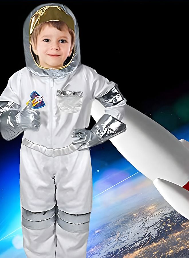 Astronaut Costume for Kids Space Pretend Dress Up Role Play Set for Kids