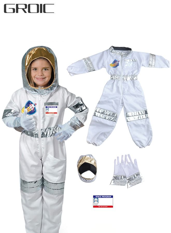 Astronaut Costume for Kids Space Pretend Dress Up Role Play Set for Kids