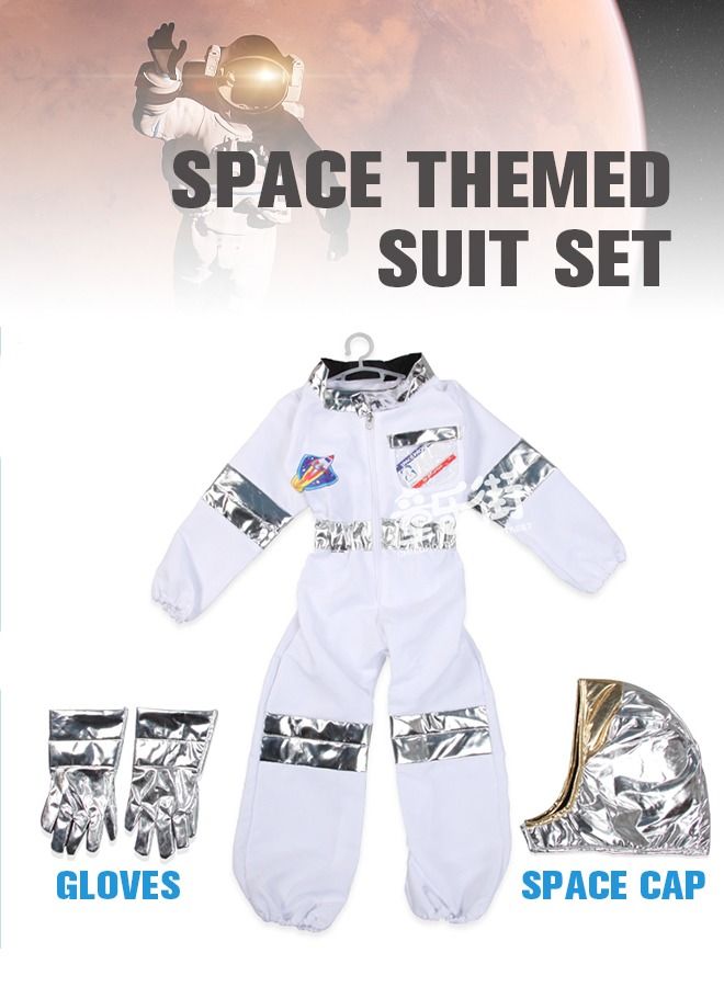 Astronaut Costume for Kids Space Pretend Dress Up Role Play Set for Kids