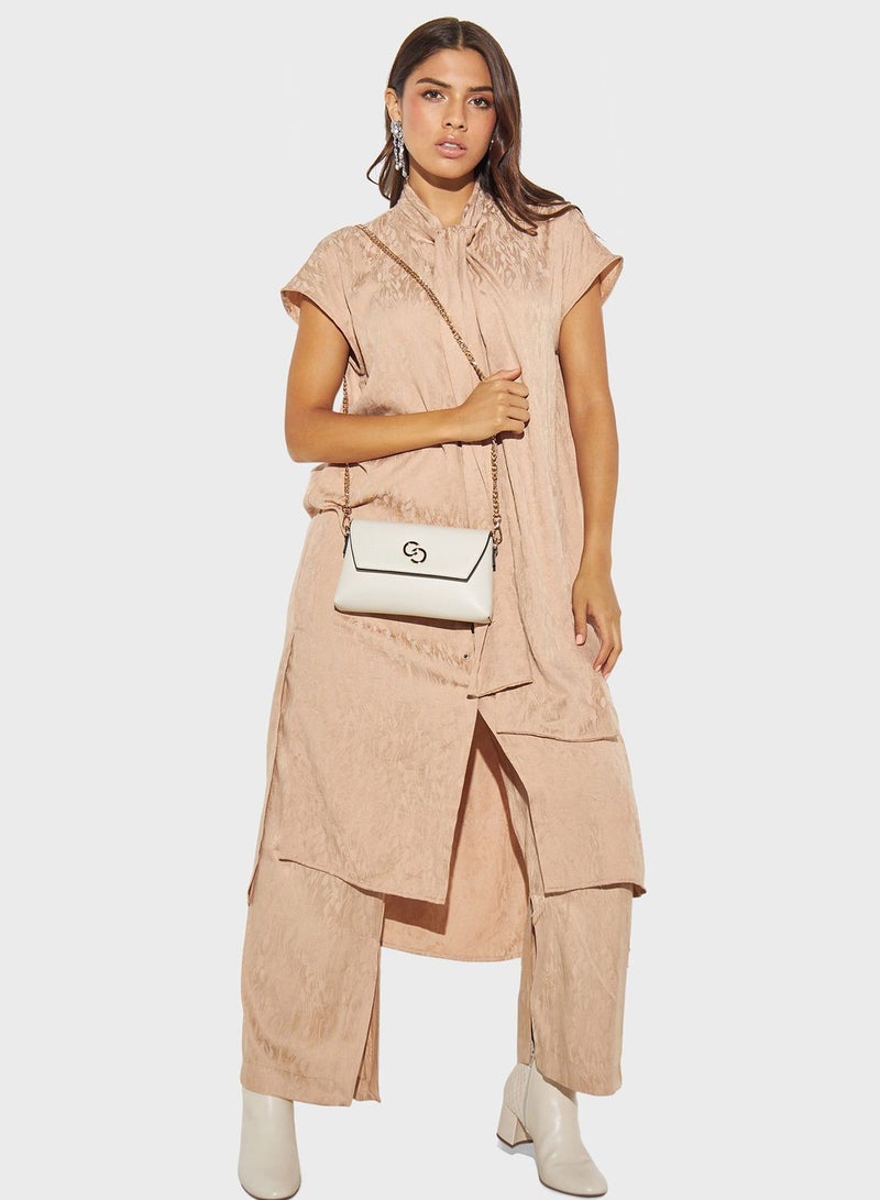 Tie Button Detail Tunic