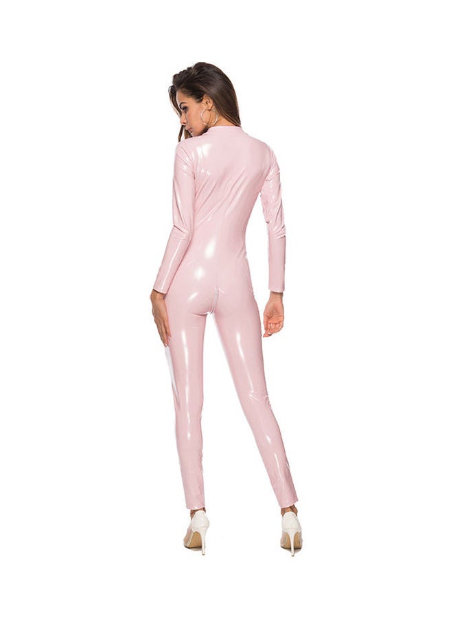 Wetlook Jumpsuit Pink