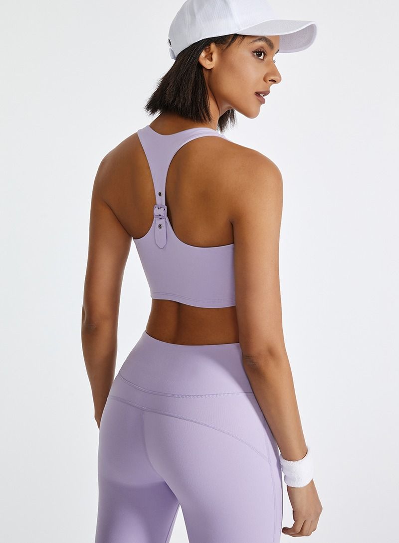 Yoga Sports Running Fitness Tops Purple