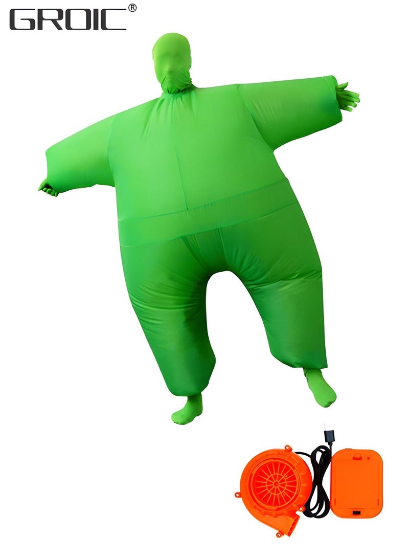 Funny Adult Size Inflatable Full Body Costume Suit Air Fan Operated Blow Up Fancy Dress Inflatable Jumpsuit Costume Party Dress up Toys