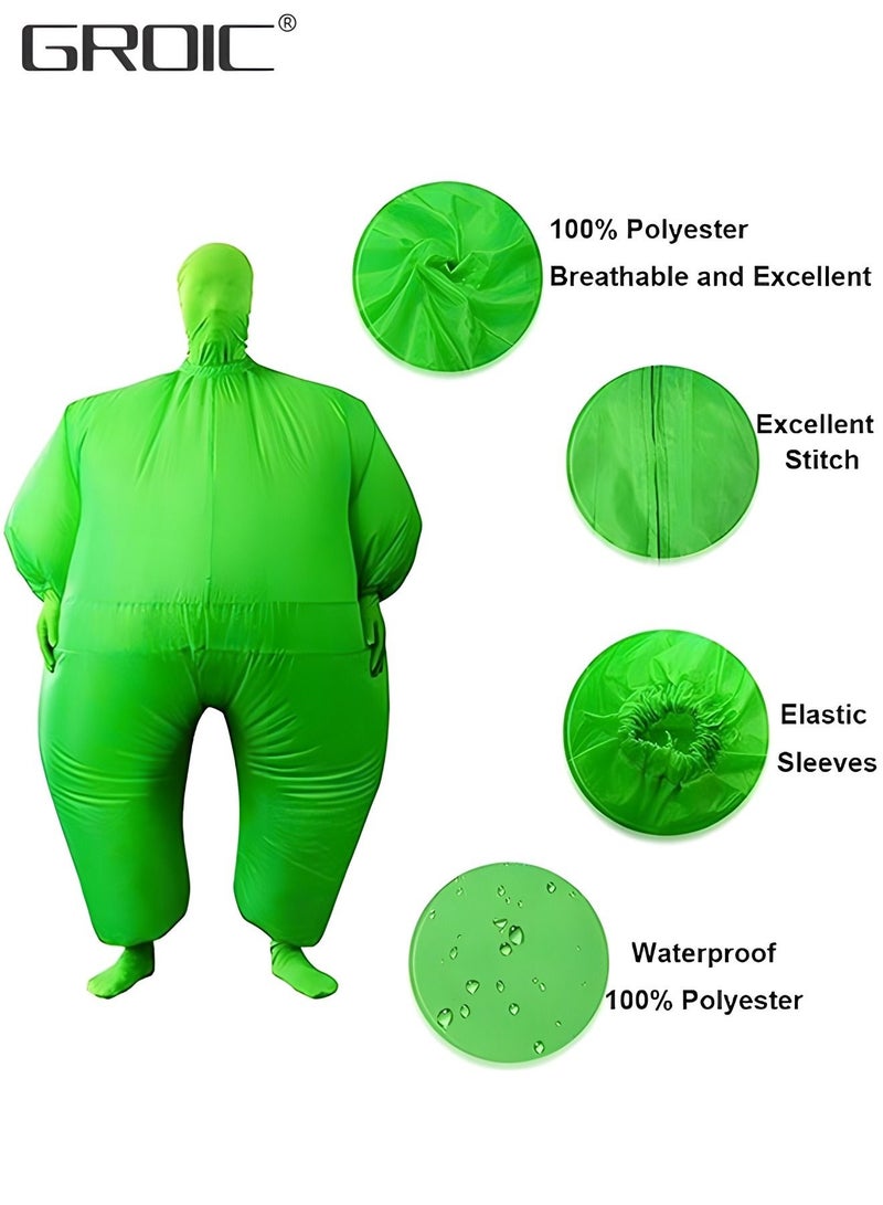 Funny Adult Size Inflatable Full Body Costume Suit Air Fan Operated Blow Up Fancy Dress Inflatable Jumpsuit Costume Party Dress up Toys