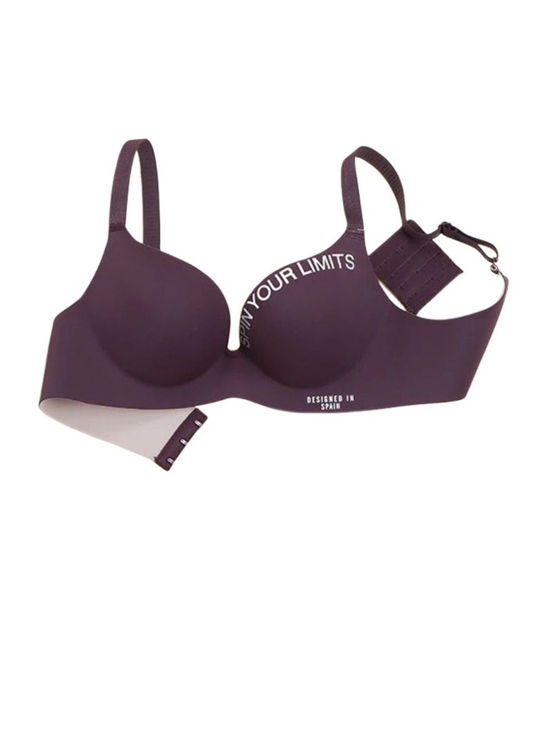 2-Pieces Ladies Seamless Wireless Push Up Bra