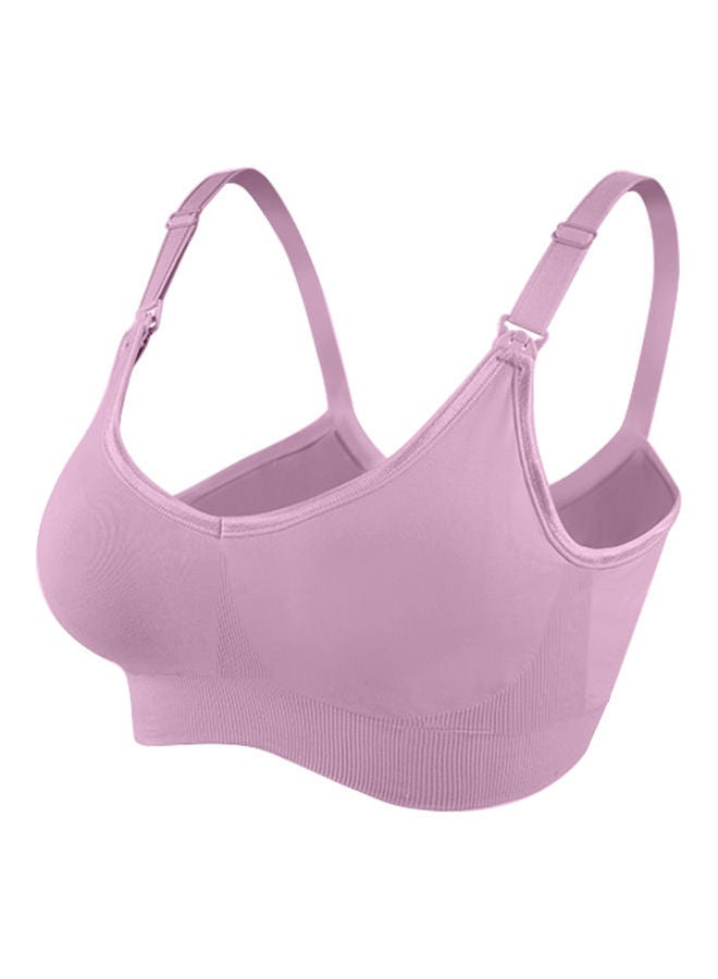 Solid Nursing Bra Purple