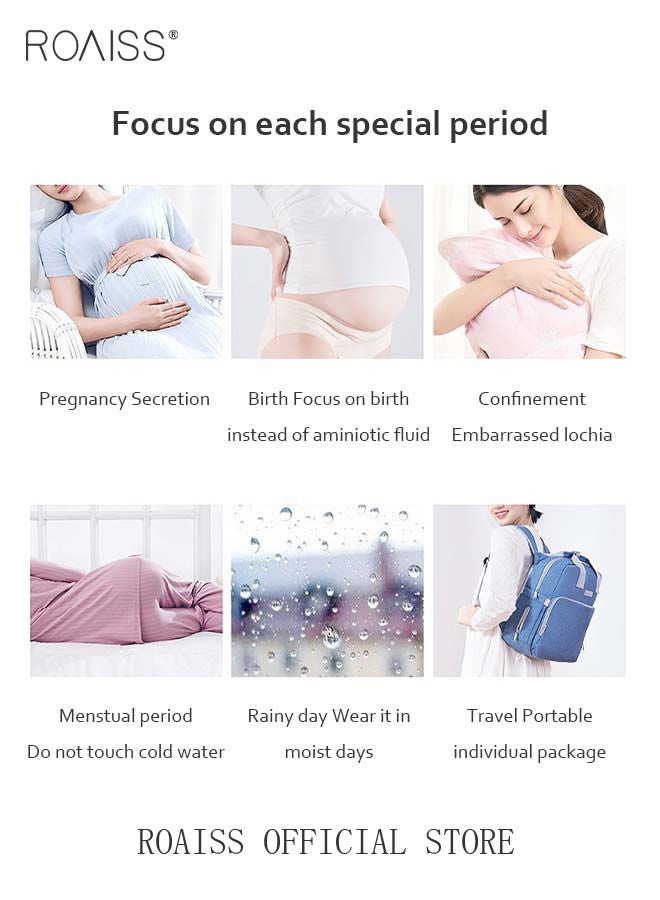 15 Pack Set Women's Disposable Briefs Pregnant Confinement Postpartum Sterile High Stretch Panties Mid-waist Hygiene Soft Underpants Individual Package Underwear White