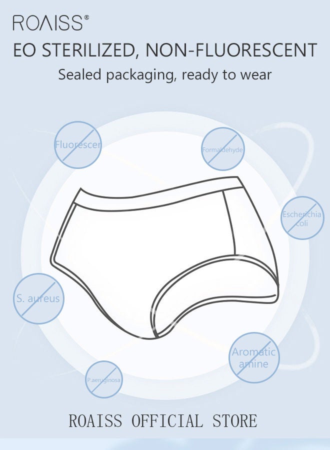 10 Pack Set Women's Disposable Briefs Pregnant Confinement Postpartum Sterile High Stretch Panties Mid-waist Hygiene Soft Underpants Individual Package Underwear White