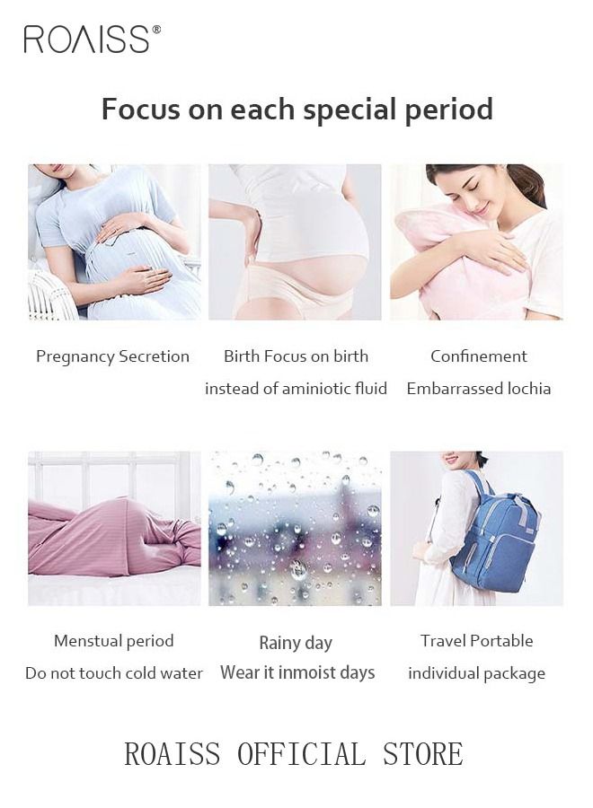 20 Pack Set Women's Disposable Briefs Pregnant Confinement Postpartum Sterile High Stretch Panties Mid-waist Hygiene Soft Underpants Individual Package Underwear White