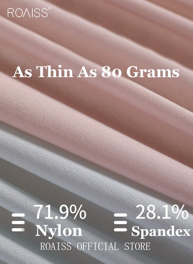 5 Piece Breifs Women Safety Panties Ultra thin Ice Silk Leggings Antibacterial Underwear Breathable Stretch Shorts Women High-rise Stretch Traceless Smooth Skinny Britches