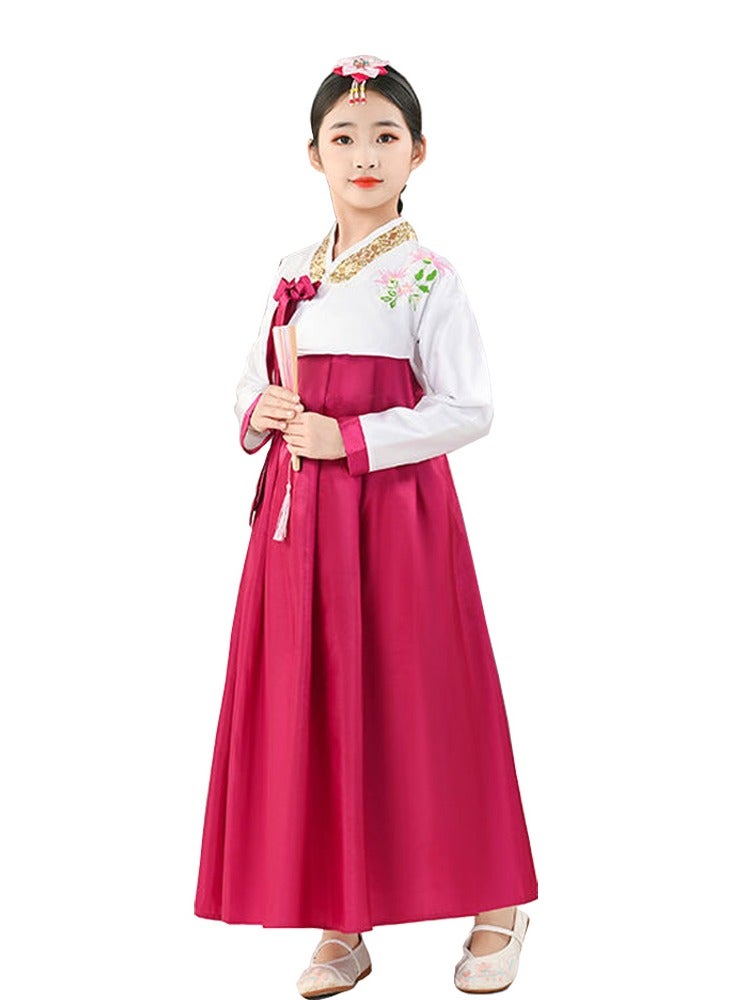 Al Aoyama Gril Korean Hanbok Traditional Dress Palace Korea Wedding Dance Costume Oriantal For Stage