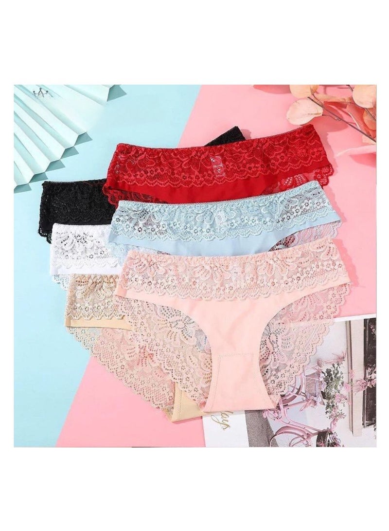 6- Pieces Ladies Pantie Set Multicolor