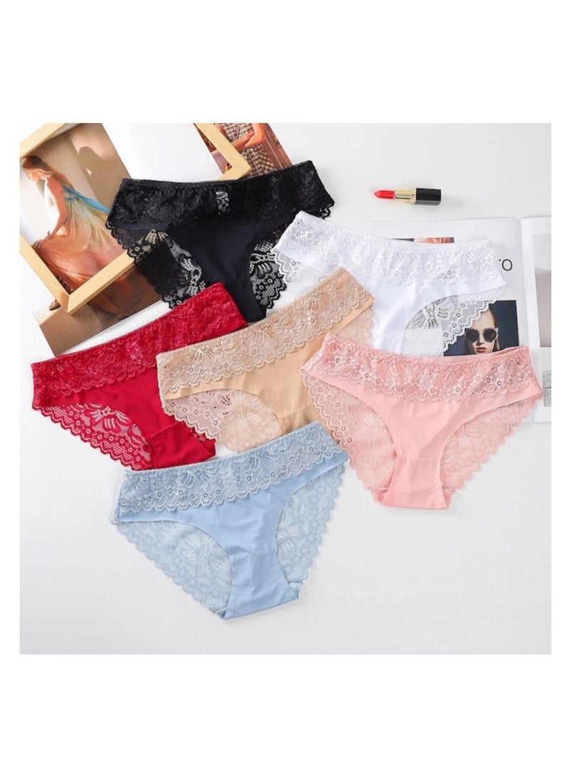 6- Pieces Ladies Pantie Set Multicolor