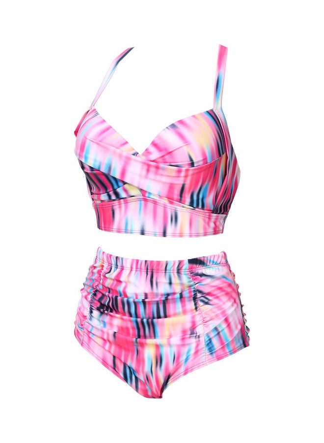 High Waist Swimsuit Pink