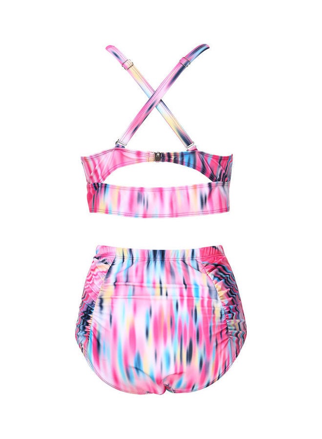 High Waist Swimsuit Pink