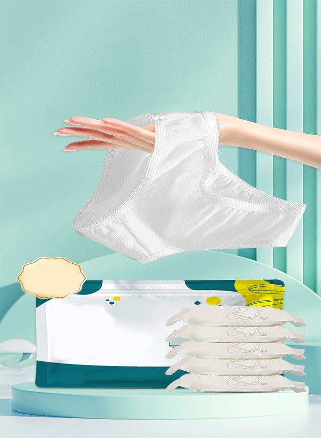 Ergonomic Design Comfortable High Elastic Individually Wrapped 100% Cotton Sterilized Extra Large Size Women Underwear pack of 10