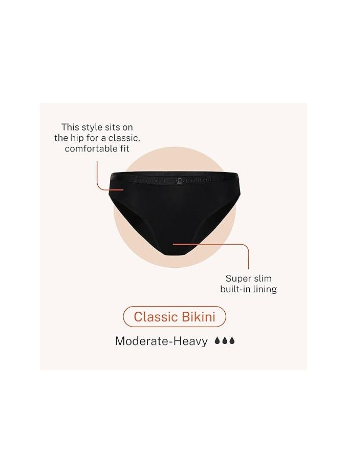 Classic Bikini - Heavy-Overnight Absorbency - Period Protection Underwear for Women