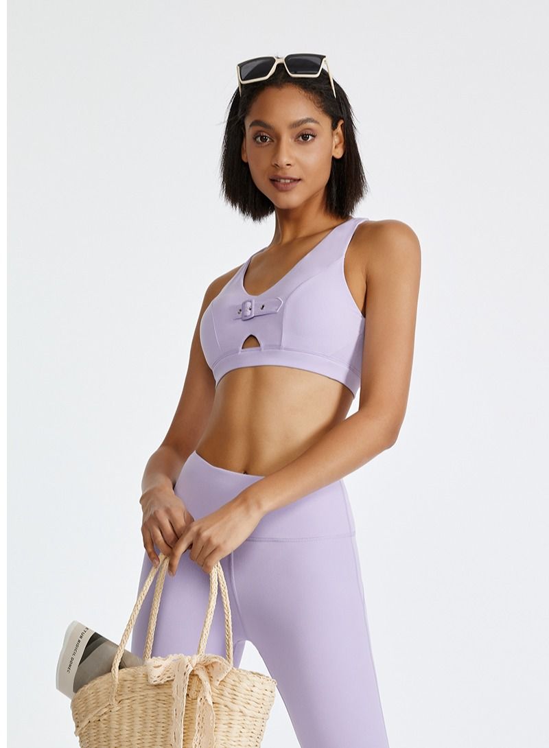 Yoga Sports Running Fitness Tops Purple