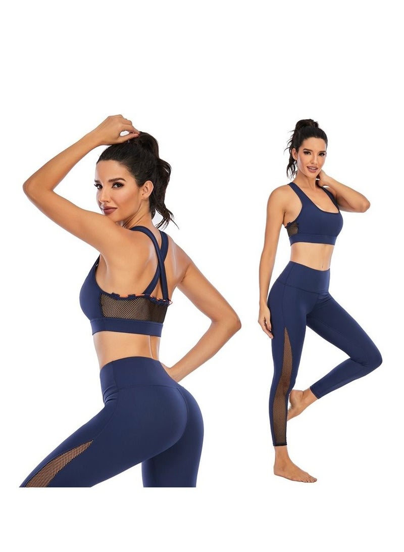 Luxury High Impact Sports Bra for Women | Fitness Workout & Yoga Bra | Blue Color | Supportive and Comfortable Activewear