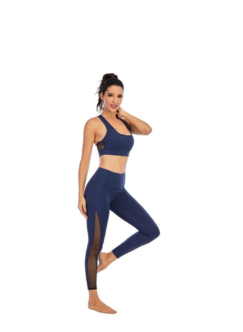 Luxury High Impact Sports Bra for Women | Fitness Workout & Yoga Bra | Blue Color | Supportive and Comfortable Activewear