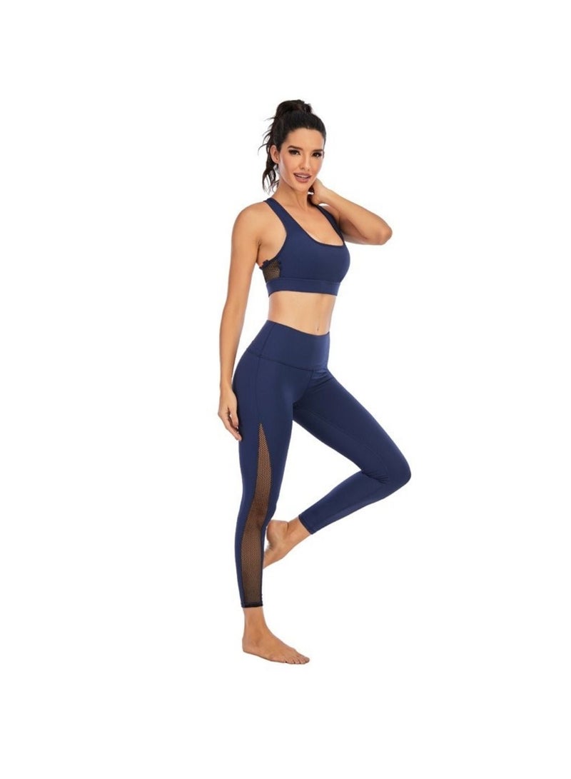 Luxury High Impact Sports Bra for Women | Fitness Workout & Yoga Bra | Blue Color | Supportive and Comfortable Activewear