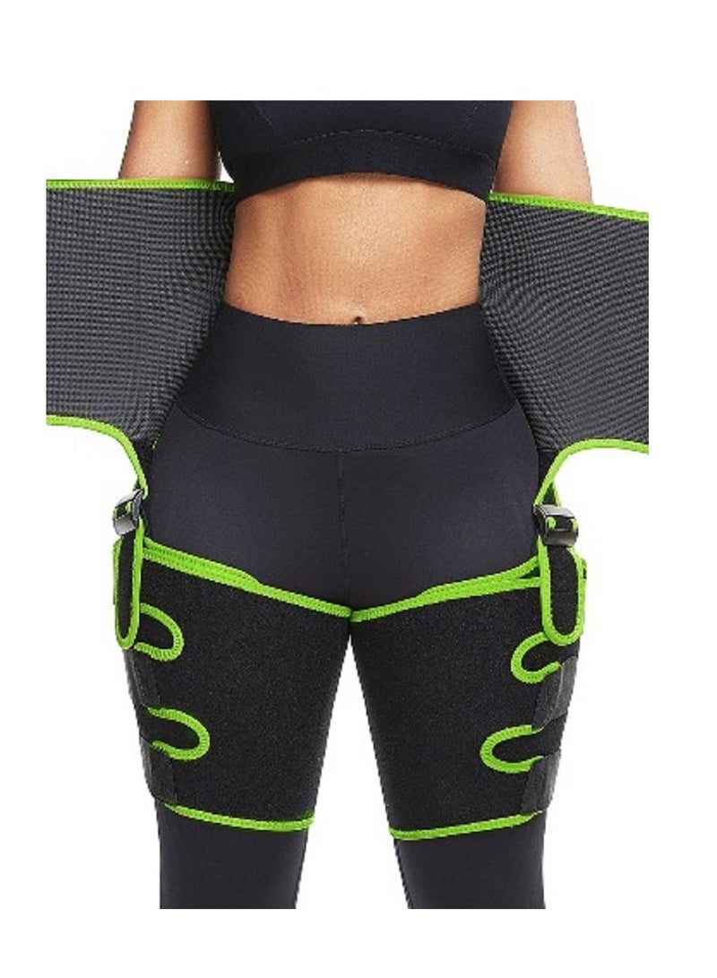 3-in-1 Activewear Set for Women | Tummy Control Shapewear | Waist Trainer with Leg Slimming Body Shaper | Perfect Fit for Workout, Fitness, and Everyday Use