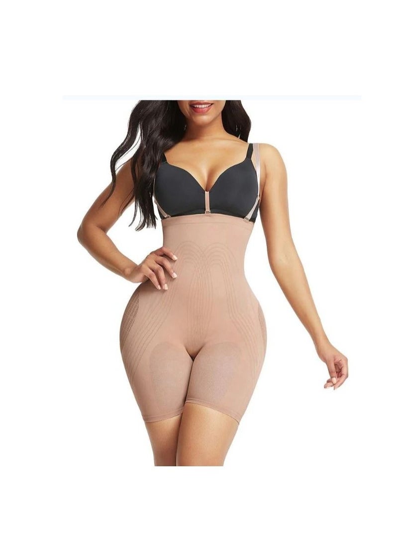 Luxury High-Waisted Magic Panties for Women | Tummy Control Shapewear | Hip Lifter and Waist Trainer Body Shaper | Firming, Shaping, and Smoothing Light Brown Colour